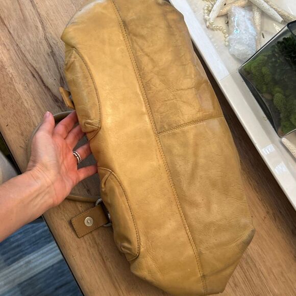 Bo Bo bags LA Y2K genuine leather handbag vintage tan - Picture 6 of 9